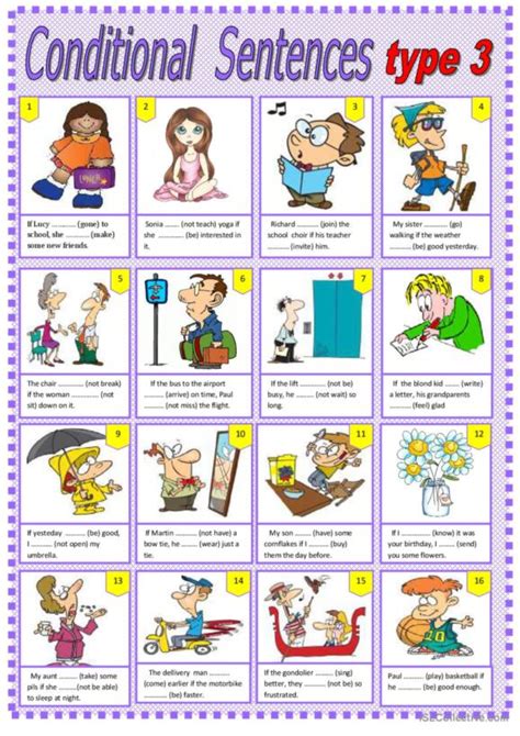 Conditional 3: English ESL worksheets pdf & doc .